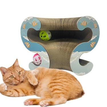 Imagem de Tapete Arranhador Para Gatos | Brinquedo Com Bola Para Gatos Exercitarem | Jogo Interativo Variável Para Sofá Arranhar Gatinhos,Diversão Interior Para Casa Chão Estofado
