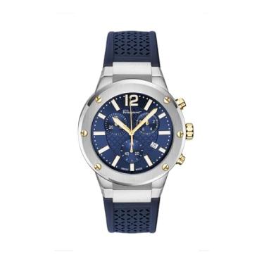 Imagem de Ferragamo Relógio masculino suíço F-80 Collection, Azul - SFJE00724, OS, Ferragamo | F-80
