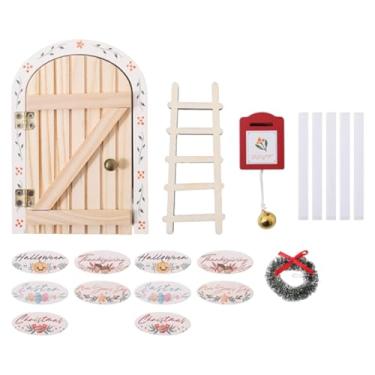 Imagem de Yunhgft Kit de Porta de Fada em Miniatura para O Natal – Kit de Artesanato Faça Você Mesmo, Ideia de Presente para Quartos Infantis, Brincadeiras de Faz de Co