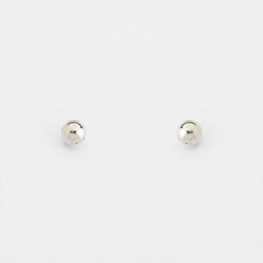 Imagem de Brinco Bolinha Polida Prata 925 - 4mm