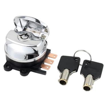 Imagem de DriveFix Interruptor de ignição com chave para Harley Davidson Dyna Wide Glide Super Glide Low Rider Fat Bob Street Bob Heritage Softail Springer CVO Road King 1993-2013