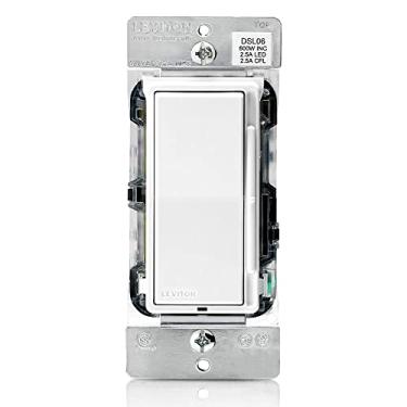 Imagem de Leviton Dimmer Deslizante Universal Decora De 600 Watts, Unipolar/De 3 Vias, Branco (Pacote Com 3)