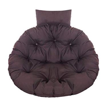 Imagem de Almofada de assento de cesta suspensa almofada de cadeira de ovo almofada de assento para casa jardim interior exterior varanda almofada cadeira de balanço