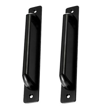 Imagem de STXYANGV 2 maçanetas de porta de celeiro, maçanetas de cozinha, puxadores de porta deslizantes, espaços, alumínio, jardim, portão de jardim, puxadores de guarda-roupa puxadores de porta de cozinha