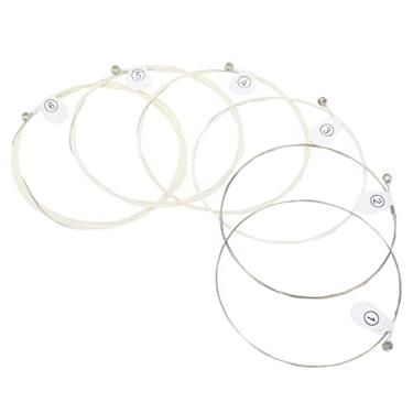 Imagem de Generic Corda de Guitarra, 6 Peças de Cordas de Baixo de Metal de Instrumento, Durável e Fácil de Tocar
