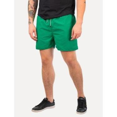 Imagem de Short Reserva D'Água Beachwear Liso Premium Verde Bandeira-Masculino