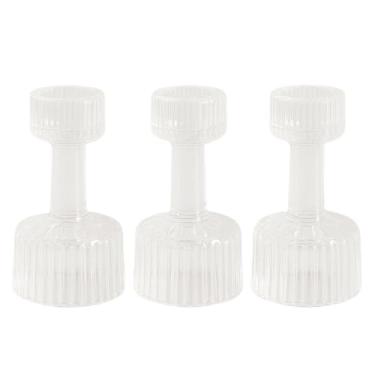 Imagem de Castiçal De Vidro Elegante(Kit Com 3 Castiçais Elegantes)