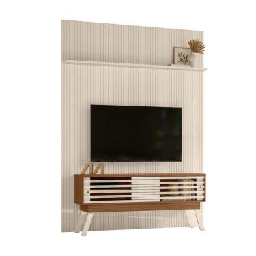 Imagem de Rack com Painel para TV até 65 Polegadas New Premium 2 Portas Naturale e Off White