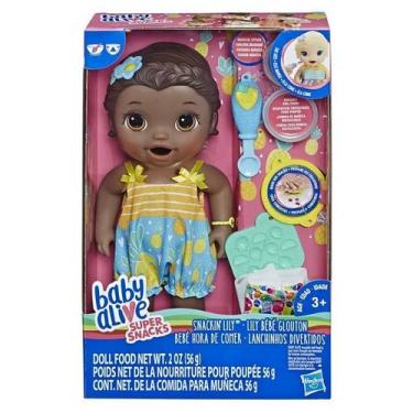 Imagem de Boneca Baby Alive Hasbro Lanchinho Divertido Negra-E5839