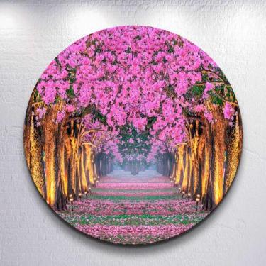 Imagem de Painel Redondo Jardim Encantado Capa Sublimada de Festa Tamanho Grande