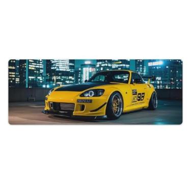 Imagem de HouLaiZhe JDM Car S2000 City Night Rooftop Gaming Mouse Pads JDM Car Desk Pads grandes para teclado de mesa de computador 30 x 80 cm