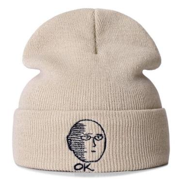 Imagem de Chapéu de malha One Punch Man Anime Winter Beanie Warm Unissex - Yiwei