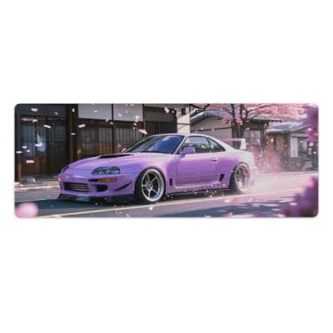 Imagem de HouLaiZhe JDM Car SUP Sakura Street Race Gaming Mouse Pads JDM Car Desk Pads Grandes Mousepads para teclado de mesa tapete de computador 30 x 80 cm
