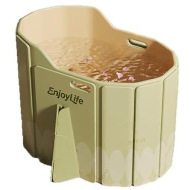 Imagem de Banheira dobrável para adultos, grande, dobrável, banheira portátil para banheiro, banheira de spa dobrável para chuveiro, ideal para espaços pequenos - banheiras dobráveis rápidas e sem esforço