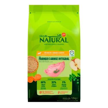 Imagem de Ração Guabi Natural Cães Adultos Raças Grandes E Gigantes Frango e Arr