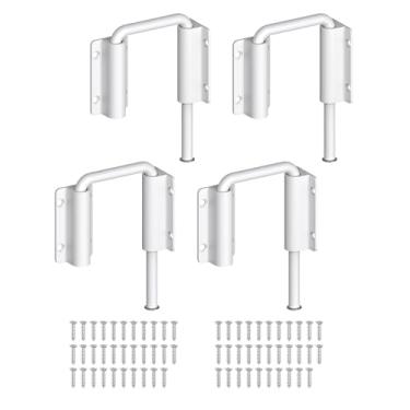 Imagem de MeBantoo Trava de trava de porta deslizante para pátio atualizado em U - Trava de segurança de aço inoxidável 90/180 graus para celeiro, jardim, portão de cerca, janela - montagem em vários ângulos