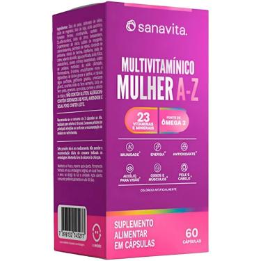 Imagem de Multivitamínico Feminino Completo Mulheres AZ Sanavita A Vitamina da Mulher Antioxidante Imunidade-Unissex