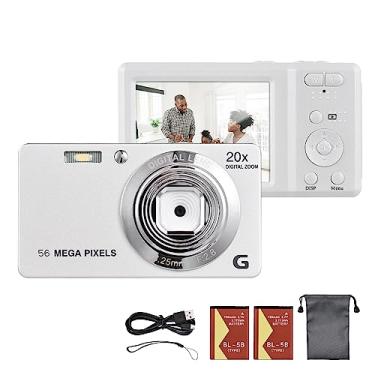 Imagem de Câmera Digital Portátil TFT de 2 7 polegadas 56MP 4K Ultra HD 20X Auto Foco Self-Timer Detecção Facial Anti-Shaking com baterias Cinto Mão Ótimo para Adolescentes