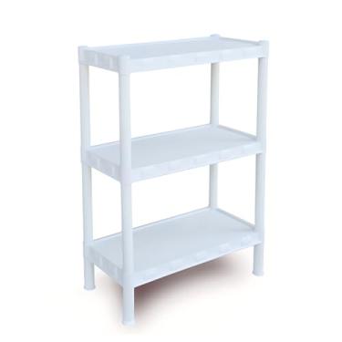 Imagem de Estante Organizador Modular Branca com Prateleiras