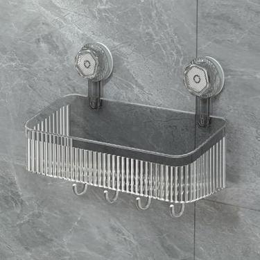 Imagem de Rack De Armazenamento De Banheiro(Cinza transparente)