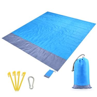 Imagem de Manta de Piquenique Portátil Beach Blanket Acampamento Colchão Sombra Solar Lona Resistente a Rasgos - Multifuncional para Atividades e Praia