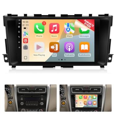 Imagem de Naifay Estéreo automotivo Android para Nissan Altima 2013, 2014, 2015, 2016, 2017 e 2018, tela sensível ao toque IPS de 9 polegadas para rádio Altima com carplay sem fio Android Auto/Bluetooth/Wi-Fi