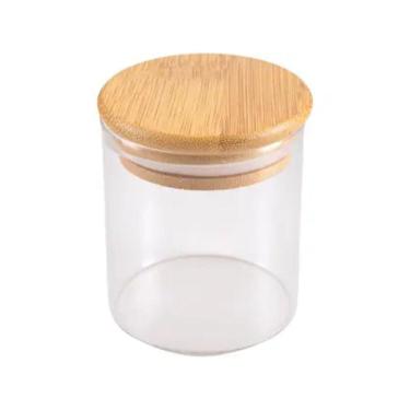 Imagem de Pote Hermético Para Alimentos Tampa Bambu 750 ml - Quanhe