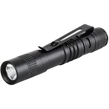 Imagem de Lanterna de caneta brilhante, mini lanterna tática de liga de alumínio com interruptor de botão, caminhadas, acampamento e atividades ao ar livre