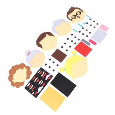 Imagem de Dioche Brinquedos de Aprendizagem Social e Emocional, Brinquedos Sensoriais Pré-escolares Educacionais de Feltro para Crianças, Desenvolvimento e Expressão de Consciência Emocional,