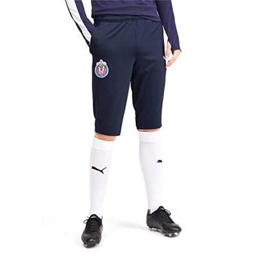 Imagem de Calça de Treino Masculina Puma International Futebol Chivas 3/4 Comprimento, Peacoat, X-Large