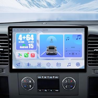 Imagem de Rádio automotivo 4G + 64G para Chevy Silverado 2007-2012: Android 15 estéreo automotivo para Tahoe Equinox GMC Sierra 1500 Yukon Buick Enclave com CarPlay sem fio e Android Auto, Bluetooth, 5GWiFi