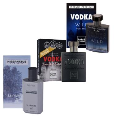 Imagem de Kit 3 Perfumes Importado Vodka Wild Hibernatus Vodka Edition