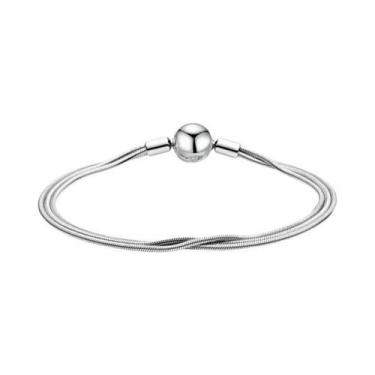 Imagem de Pulseira De Pérola De Prata 925 Com Fecho De Borboleta Rosa Amor DIY P