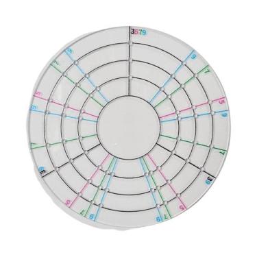 Imagem de Régua De Cerâmica 360 Graus Multifuncional Para Desenho Medidor Diviso