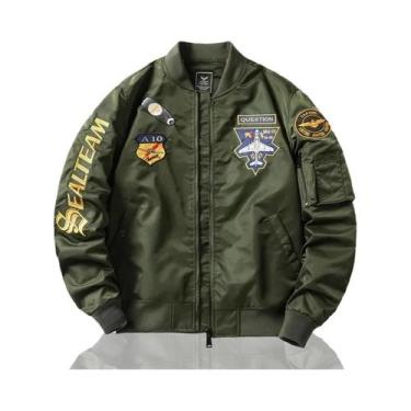 Imagem de Jaqueta Piloto MA-1 Masculina Reforçada Para Outono E Inverno, Uniform