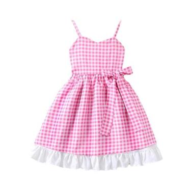 Imagem de Vestido De Princesa Para Meninas Moana Branca Neve Anna Barbie Bell Fa