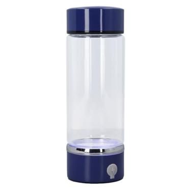Imagem de LiebeWH Garrafa de água de Hidrogênio, Copo de Vidro Saudável Recarregável da Máquina Ionizadora do Gerador 420ml Melhora Rapidamente a Saúde do Borosilicato
