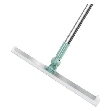 Imagem de Rodo Vassoura Multifuncional com Cabo Extensor de Silicone, 1,04 Metros, Cinza