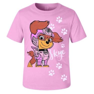 Imagem de Patrulha Canina Camiseta camisa Fantasia Infantil sky aventura, 4, ros