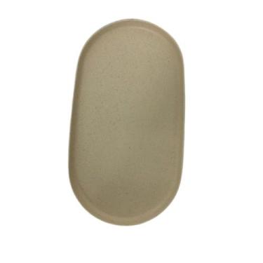 Imagem de Travessa Oval Bambu PP Lines Cinza 37,5cm 220839 Lyor