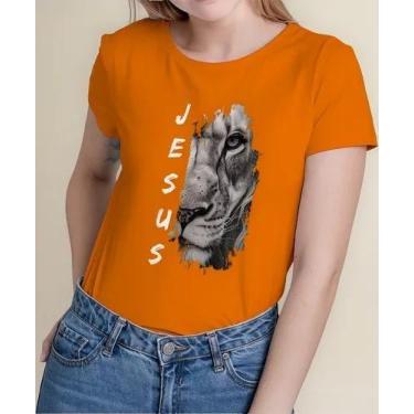 Imagem de Camiseta Camisa Feminina Masculina Adulto Algodão Gospel Moda Evangéli