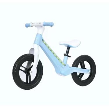 Imagem de Bicicleta de Equilíbrio Infantil - Uma Bicicleta de Equilíbrio Equipada com Luzes e Assento Ajustável, Adequada para Crianças de 2 a 6 Anos (Azul)