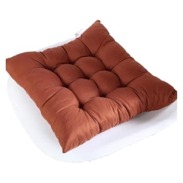 Imagem de Almofadas de assento grossas coloridas almofada cadeira jardim almofada têxtil casa no escritório jantar cozinha (café)