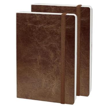 Imagem de PH PandaHall Caderno de aquarela de 2 peças, caderno de aquarela de 19 x 13 cm, papel de algodão, caderno de esboços de mídia mista para artistas, viagens, pintura, suprimentos de arte, projetos de