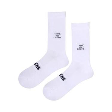 Imagem de Meias De Ciclismo Unissex Respiráveis De Cano Médio Para Primavera/Ver