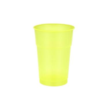 Imagem de 100 Copos Neon 300ml – Brilha na Luz Negra | Festas e Eventos- Brilha na Luz Negra para Festas, Baladas, Eventos Temáticos e Decoração(100 Amarelo)