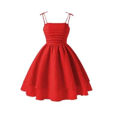 Imagem de Vestido Princesa Rosa Em Camadas Com Alças Para Crianças, Estilo Doce,