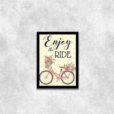 Imagem de Quadro Enjoy The Ride 33X24Cm - Com Vidro Moldura Preta