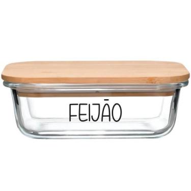 Imagem de Pote Hermético Vidro (1 Litro) Feijão - Lehavi, Feijão