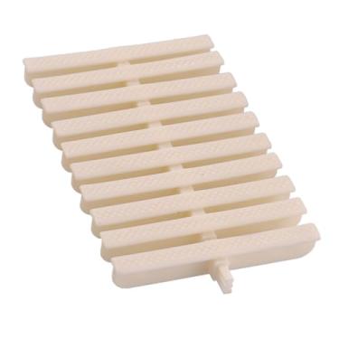 Imagem de Grade de drenagem de piscina durável, cobertura de trincheira emendável para transbordamento ao ar livre, ideal para cercas e passarelas, 18 x 100 cm (2 peças) - Solução de drenagem resistente